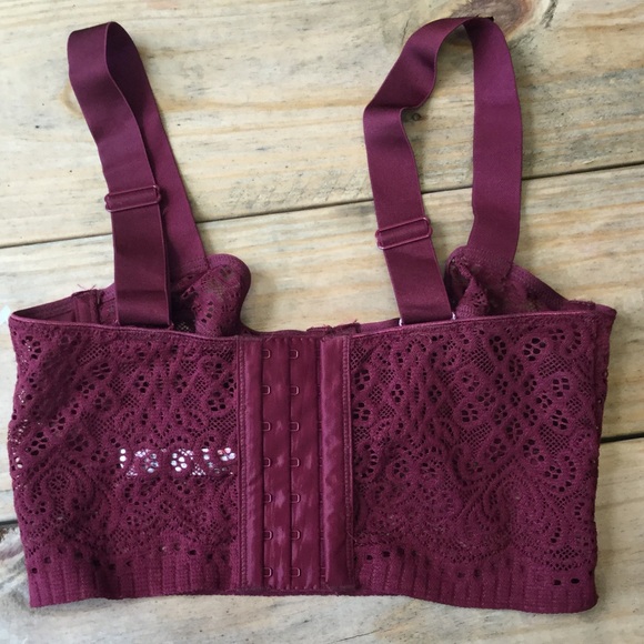 New Free People Abigail Red Lace Underwire Bra - Picture 7 of 7